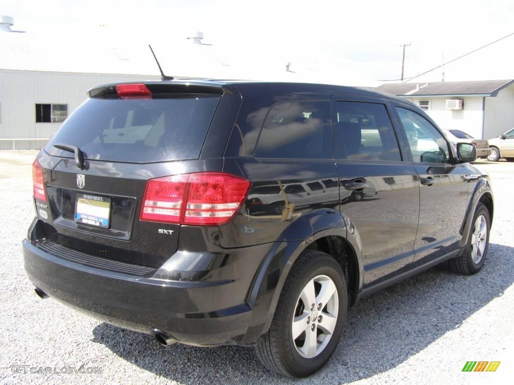 2009 Journey SXT - Brilliant Black Crystal Pearl / Dark Slate Gray/Light Graystone photo #5