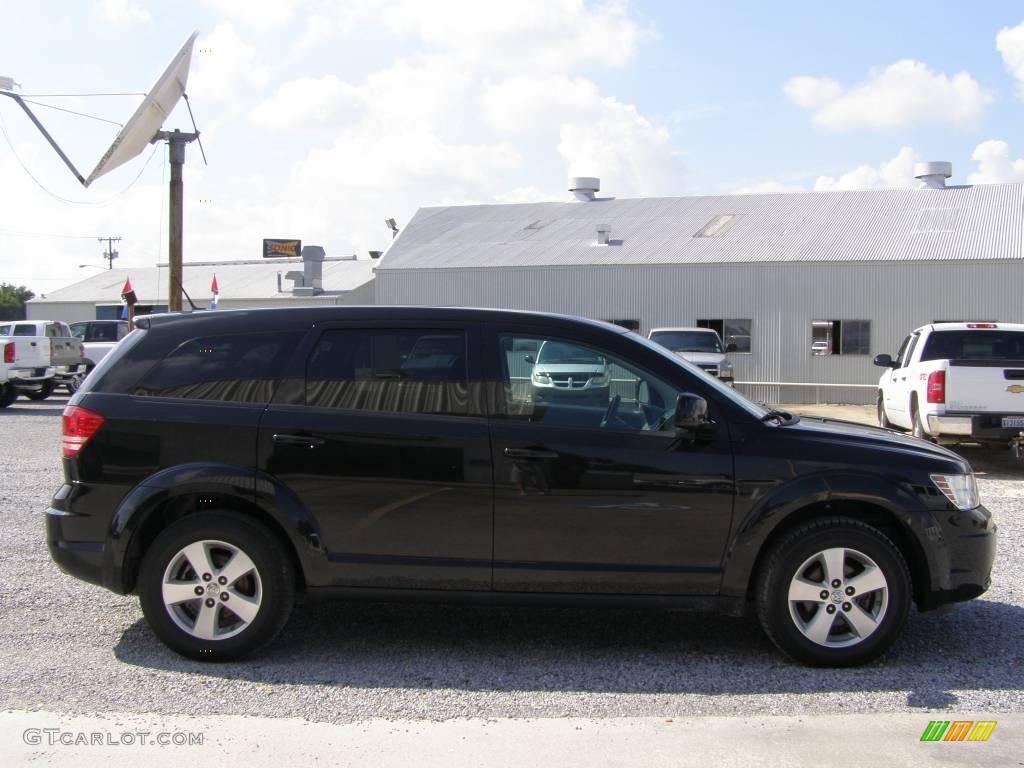 2009 Journey SXT - Brilliant Black Crystal Pearl / Dark Slate Gray/Light Graystone photo #6