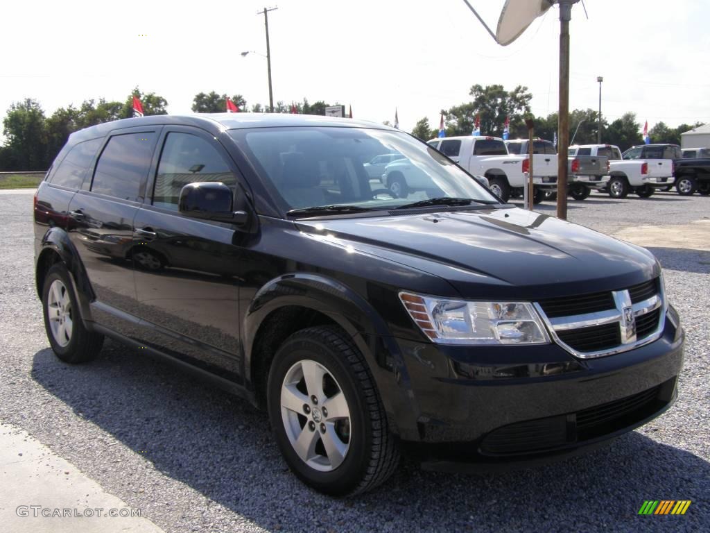 2009 Journey SXT - Brilliant Black Crystal Pearl / Dark Slate Gray/Light Graystone photo #7