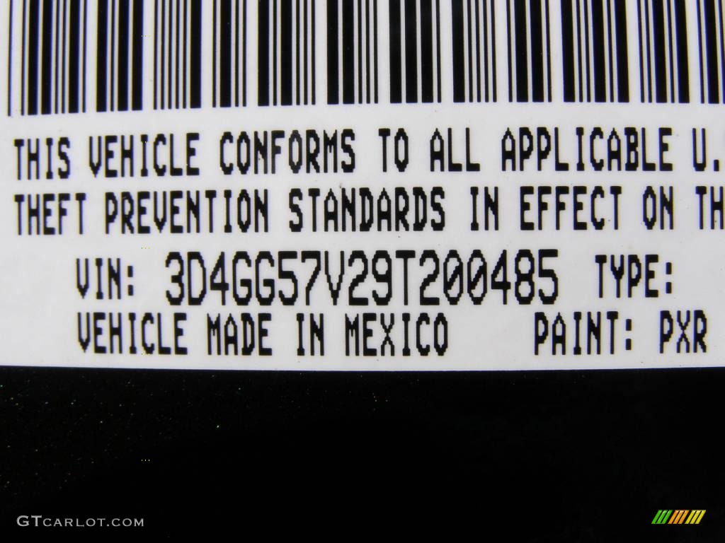 2009 Journey SXT - Brilliant Black Crystal Pearl / Dark Slate Gray/Light Graystone photo #13