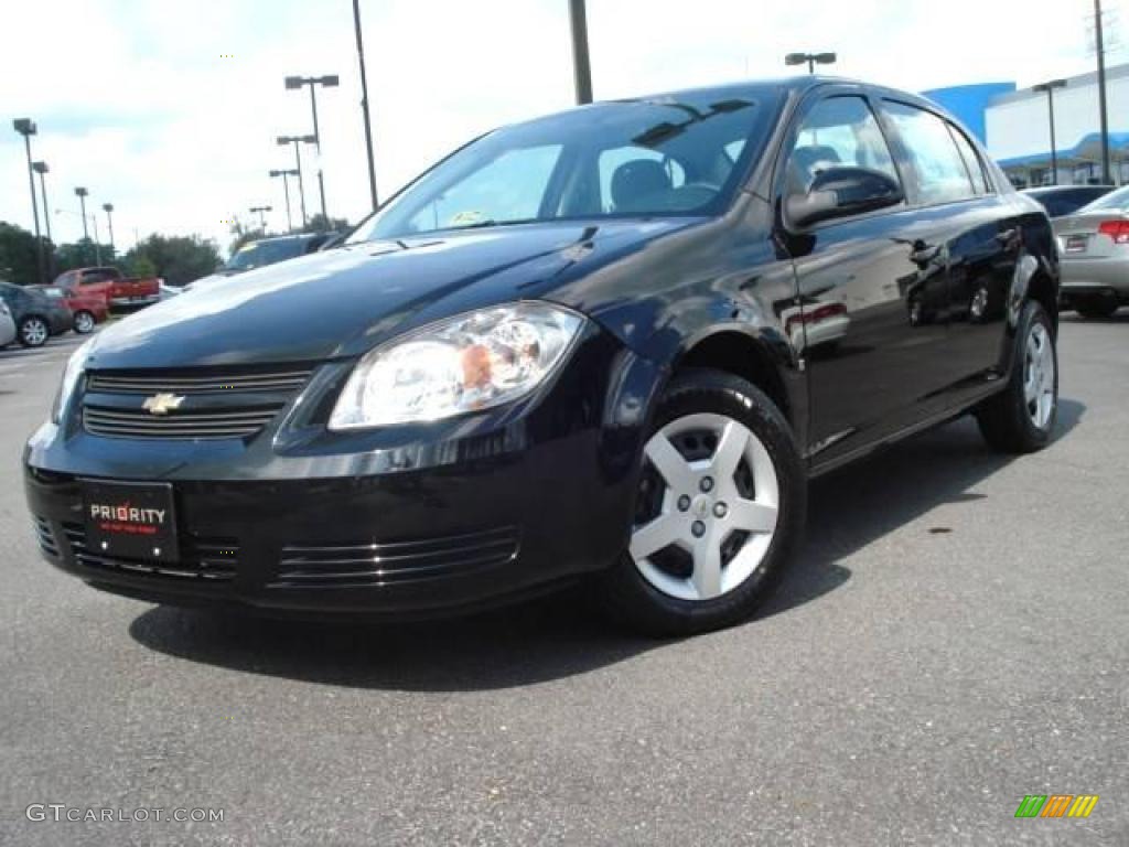 2008 Cobalt LT Sedan - Black / Gray photo #1