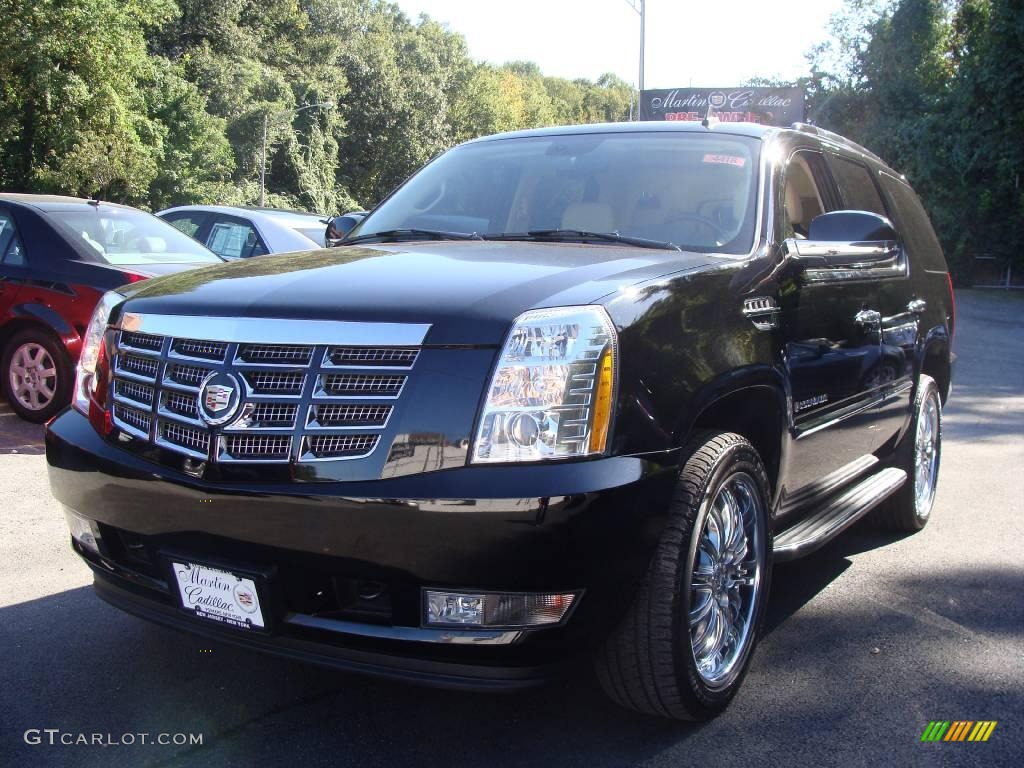 2007 Escalade AWD - Black Raven / Cocoa/Light Cashmere photo #1