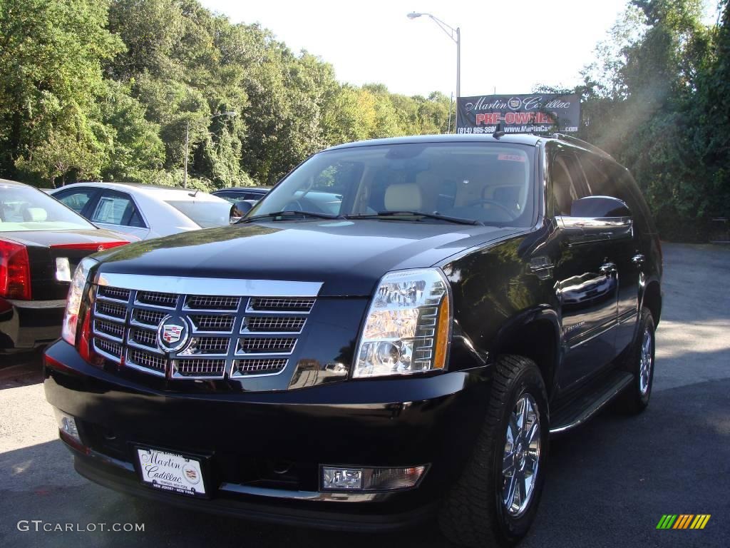 2007 Escalade AWD - Black Raven / Cocoa/Light Cashmere photo #1