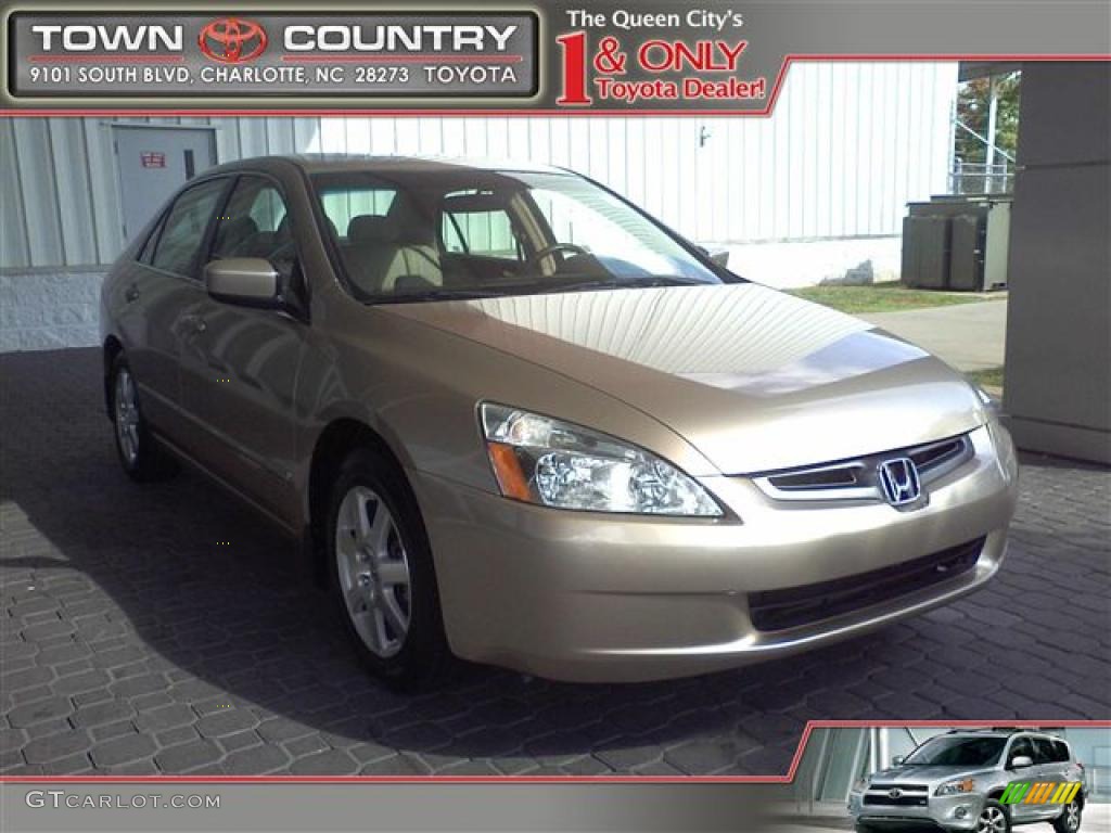 2005 Accord EX-L V6 Sedan - Desert Mist Metallic / Ivory photo #1