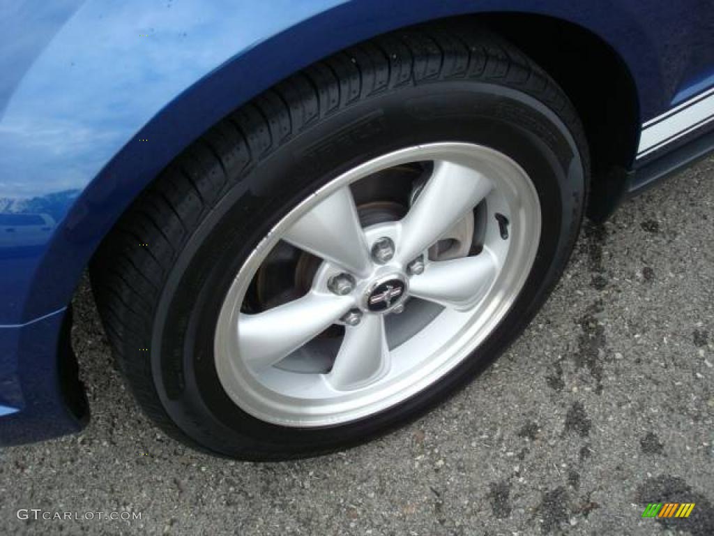 2007 Mustang V6 Premium Coupe - Vista Blue Metallic / Dark Charcoal photo #9