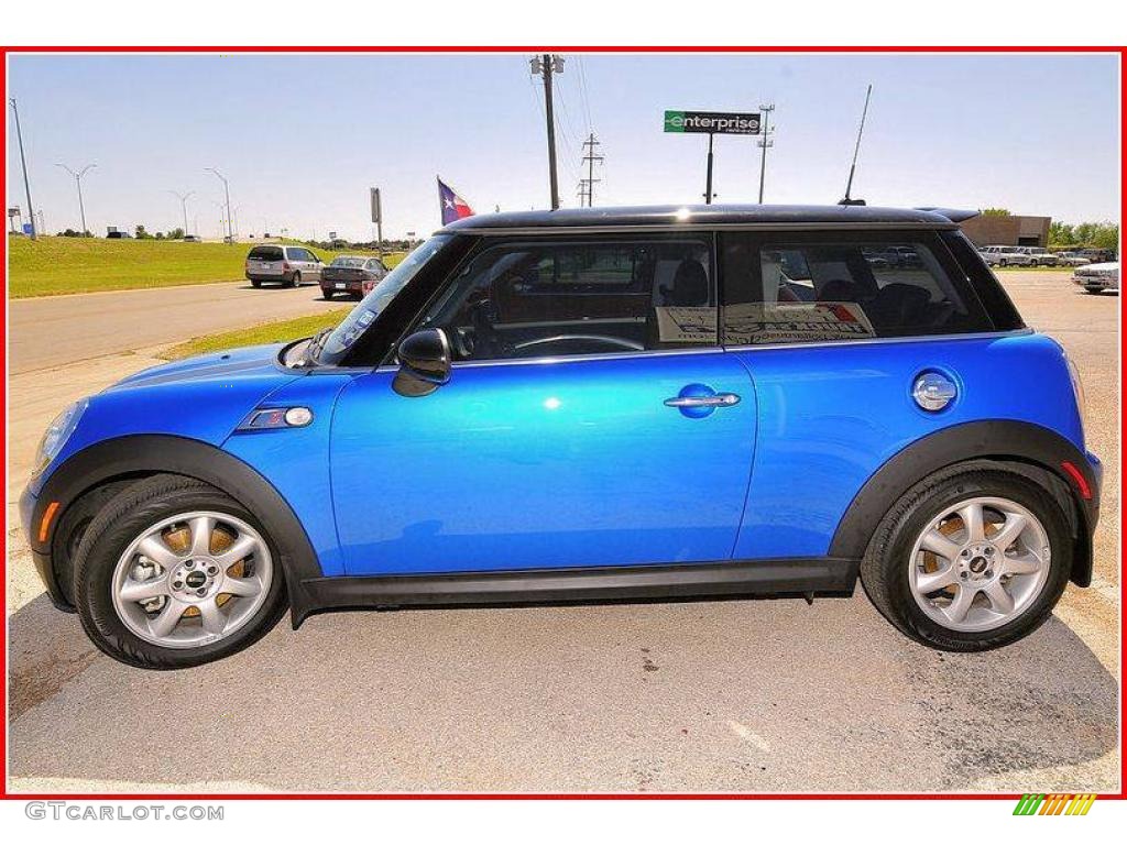 2009 Cooper S Hardtop - Laser Blue Metallic / Black/Grey photo #2