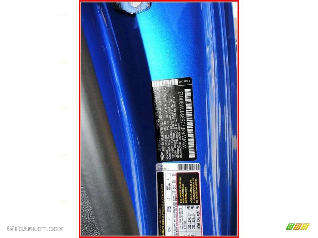 2009 Cooper S Hardtop - Laser Blue Metallic / Black/Grey photo #15