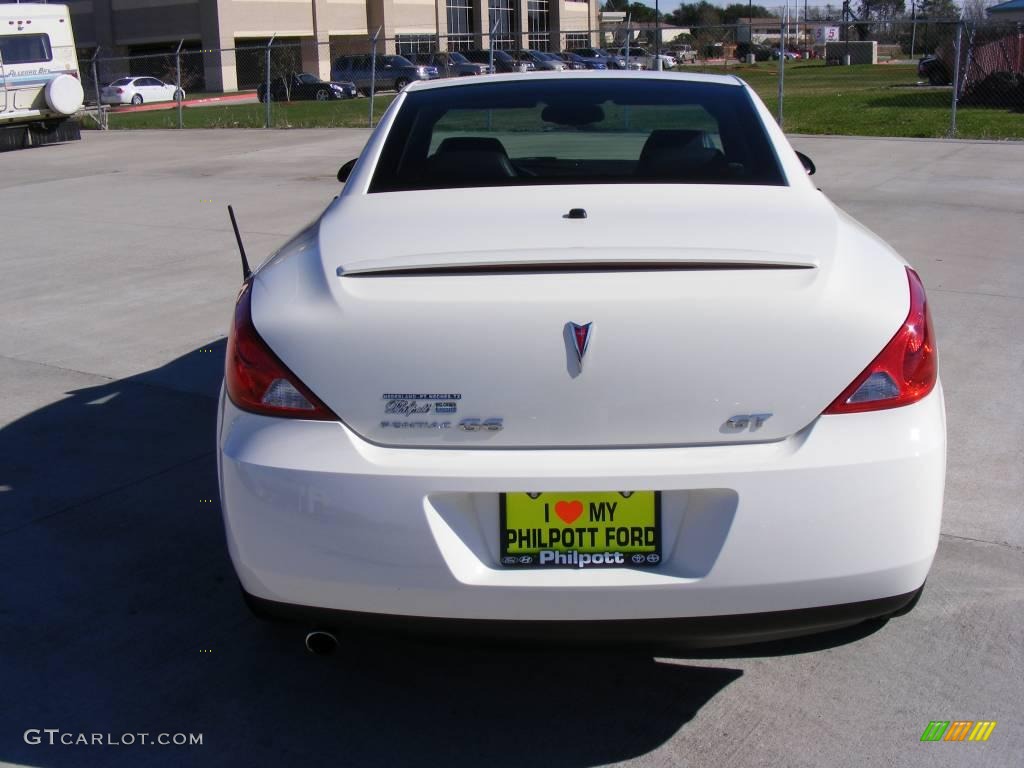 2008 G6 GT Convertible - Ivory White / Ebony Black photo #7