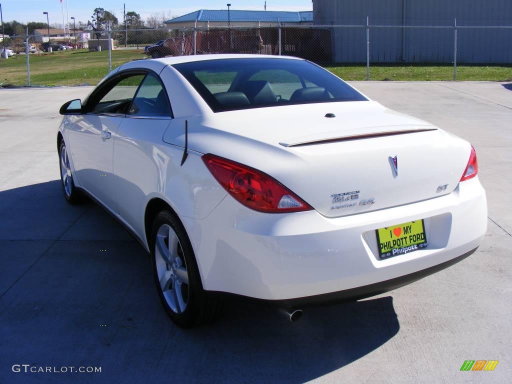 2008 G6 GT Convertible - Ivory White / Ebony Black photo #8