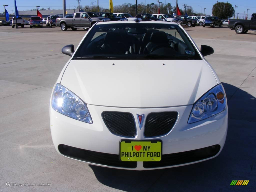 2008 G6 GT Convertible - Ivory White / Ebony Black photo #11