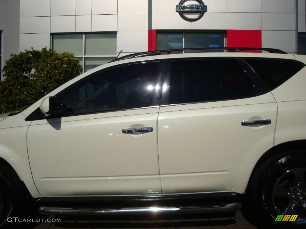 2005 Murano SL AWD - Glacier Pearl White / Cafe Latte photo #19