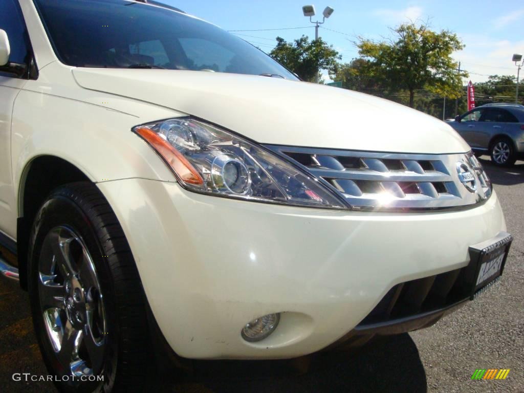 2005 Murano SL AWD - Glacier Pearl White / Cafe Latte photo #24