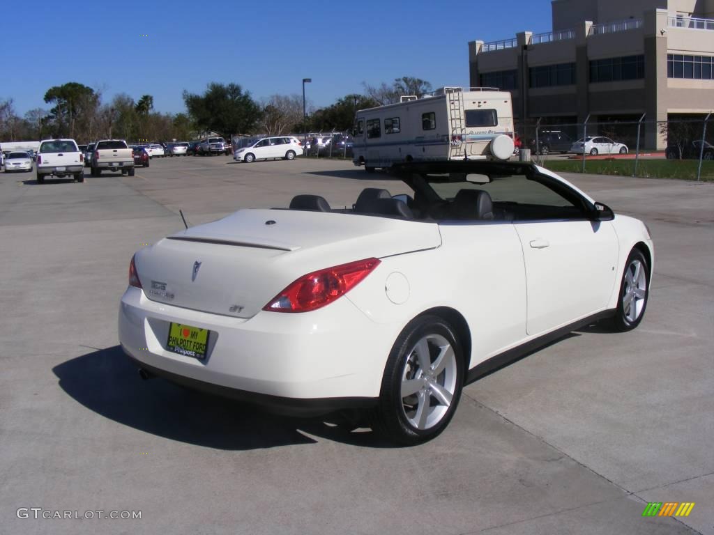 2008 G6 GT Convertible - Ivory White / Ebony Black photo #14