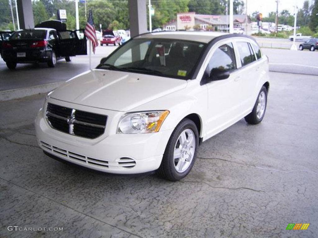 2009 Caliber SXT - Stone White / Dark Slate Gray photo #1