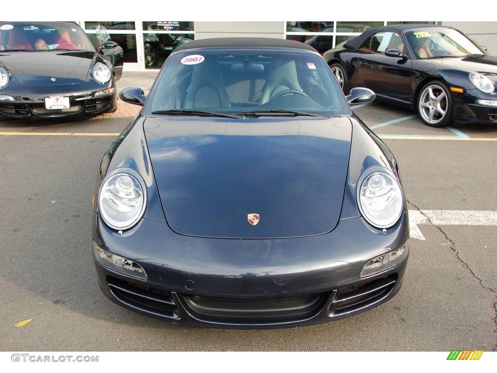 2007 911 Carrera S Cabriolet - Atlas Grey Metallic / Black/Stone Grey photo #7