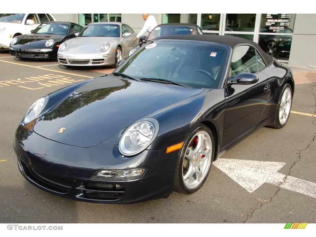 2007 911 Carrera S Cabriolet - Atlas Grey Metallic / Black/Stone Grey photo #8