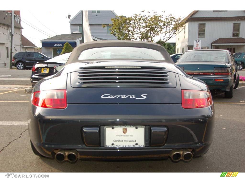 2007 911 Carrera S Cabriolet - Atlas Grey Metallic / Black/Stone Grey photo #15