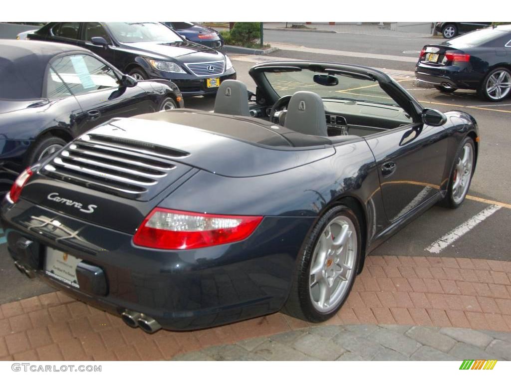 2007 911 Carrera S Cabriolet - Atlas Grey Metallic / Black/Stone Grey photo #26