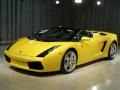 2008 Pearl Yellow Lamborghini Gallardo Spyder E-Gear  photo #1