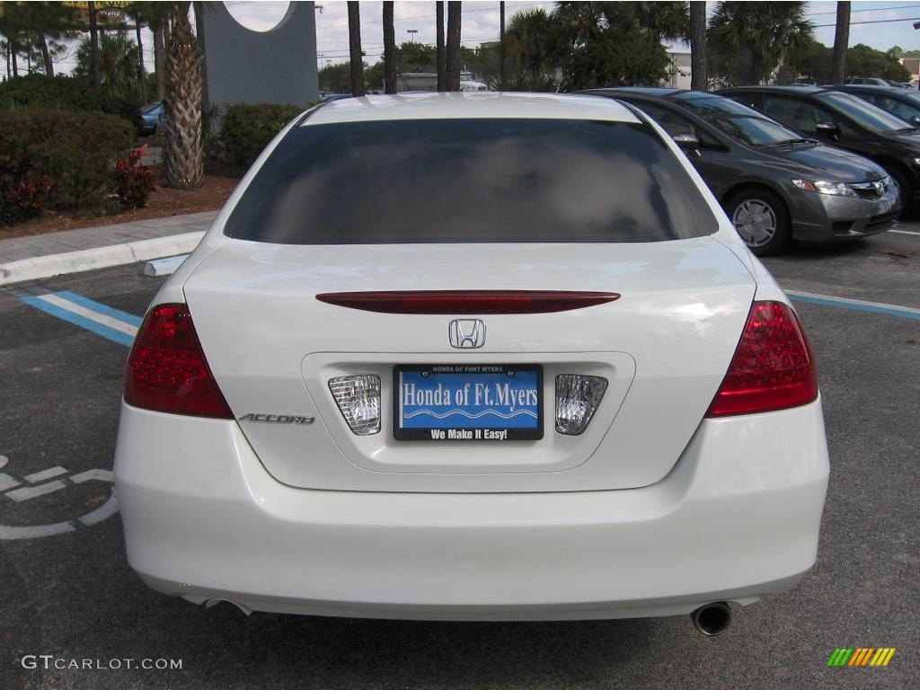 2007 Accord LX Sedan - Taffeta White / Ivory photo #8