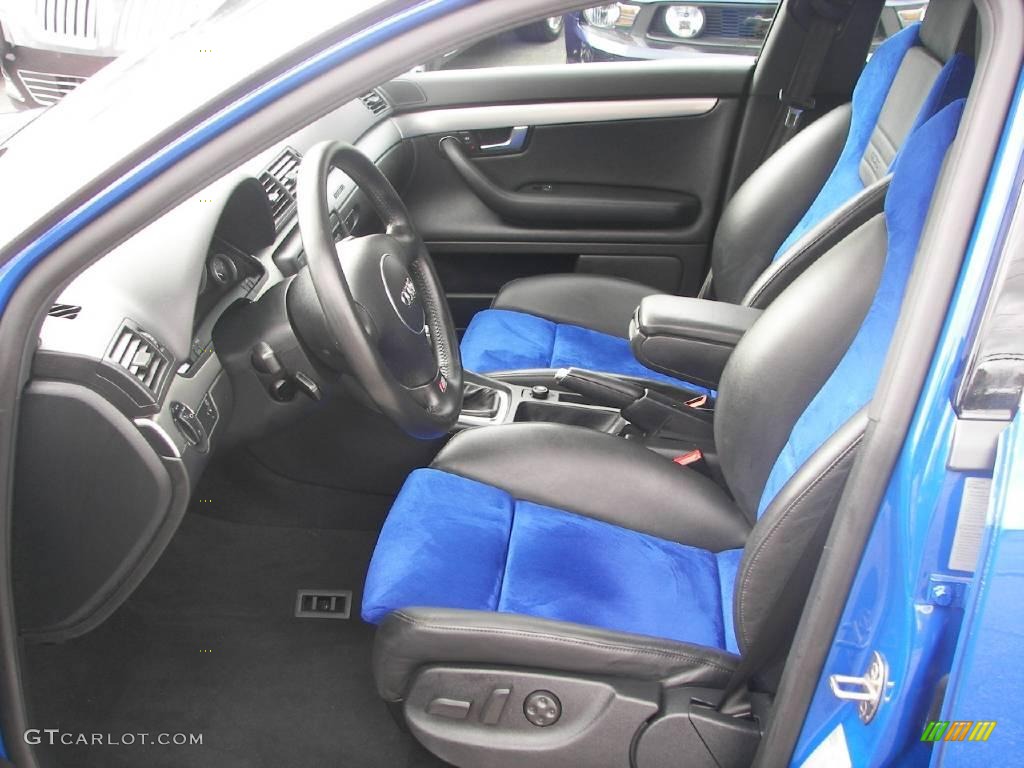2005 S4 4.2 quattro Sedan - Nogaro Blue Pearl Effect / Black/Blue photo #5