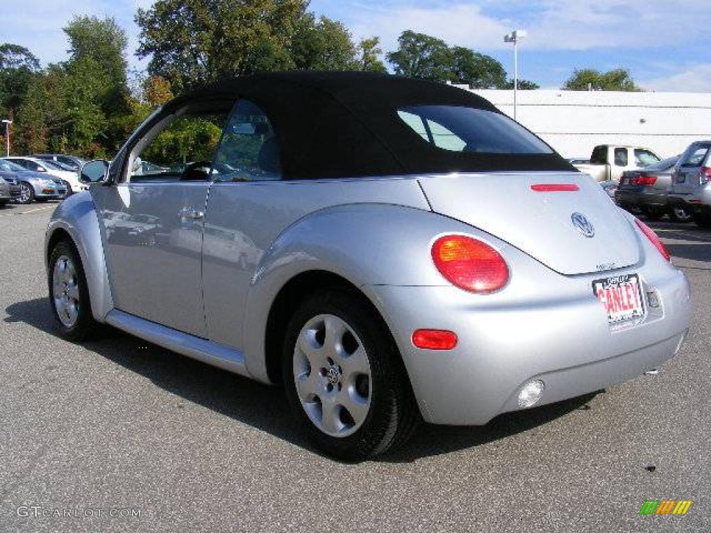 2003 New Beetle GLS Convertible - Reflex Silver Metallic / Black photo #3