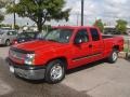 2003 Victory Red Chevrolet Silverado 1500 LS Extended Cab  photo #3