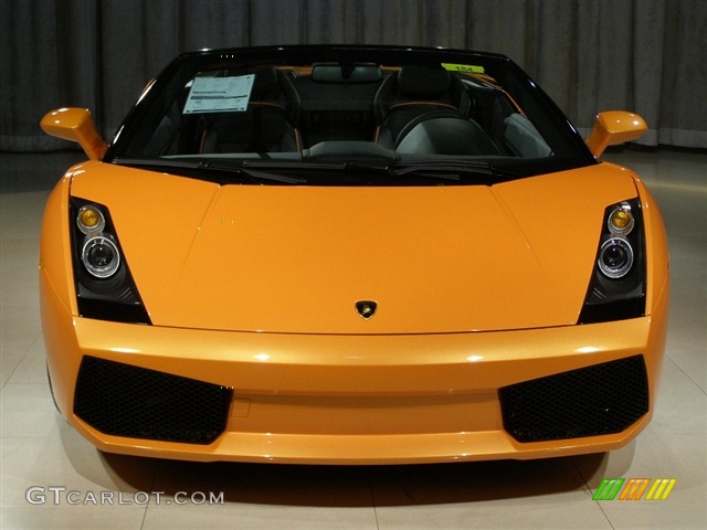 2008 Gallardo Spyder E-Gear - Pearl Orange / Black photo #4