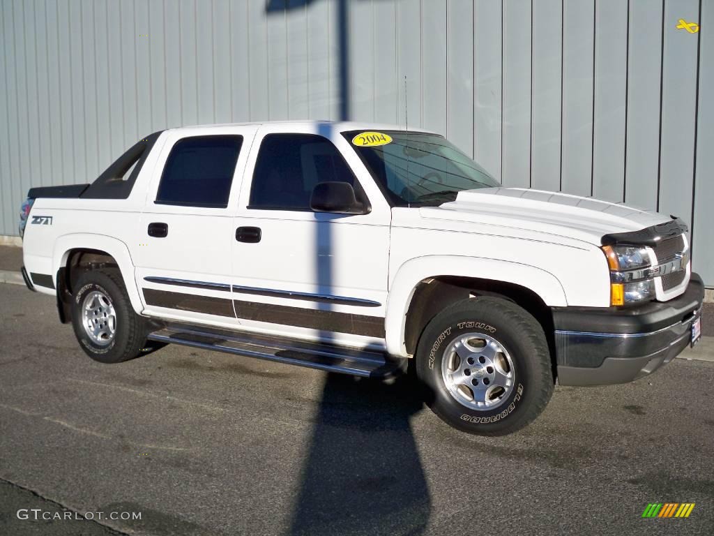 2004 Summit White Chevrolet Avalanche 1500 Z71 4x4 1857843 GTCarLot