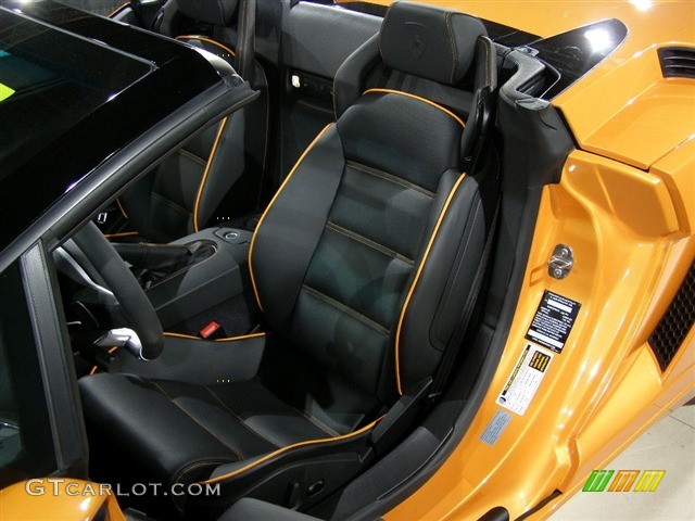 2008 Gallardo Spyder E-Gear - Pearl Orange / Black photo #5