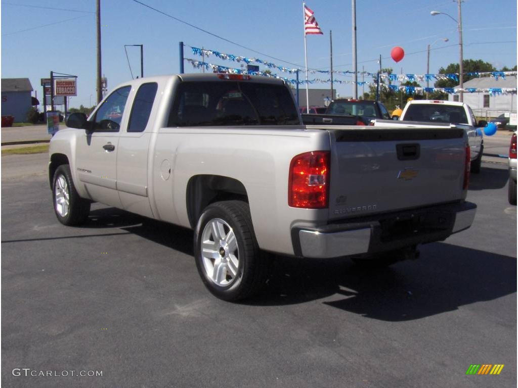 2008 Silverado 1500 LT Extended Cab - Silver Birch Metallic / Ebony photo #2