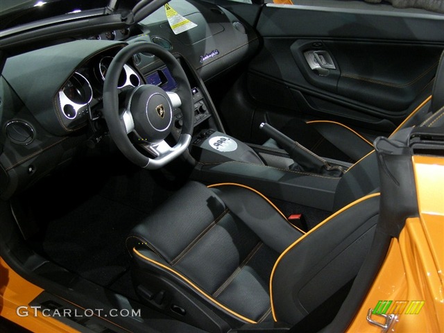 2008 Gallardo Spyder E-Gear - Pearl Orange / Black photo #6