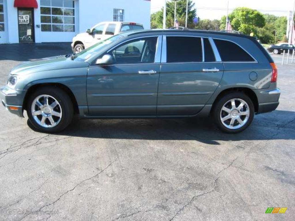 2005 Pacifica Limited AWD - Magnesium Green Pearl / Light Taupe photo #19