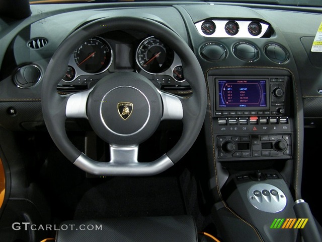 2008 Gallardo Spyder E-Gear - Pearl Orange / Black photo #7