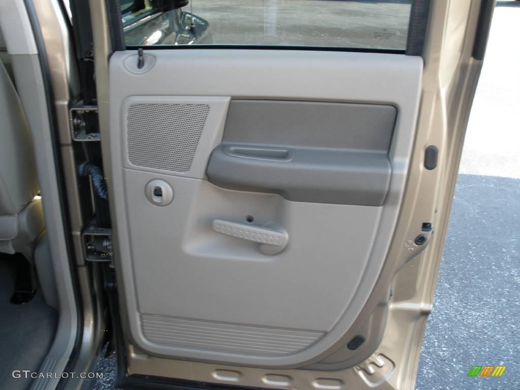 2007 Ram 1500 SLT Quad Cab - Light Khaki Metallic / Khaki Beige photo #16