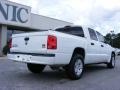 Bright White - Dakota SLT Quad Cab 4x4 Photo No. 8