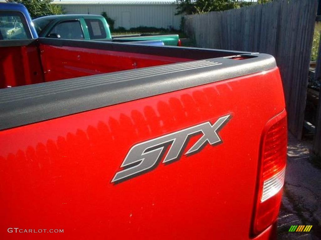 2005 F150 STX Regular Cab - Bright Red / Medium Flint Grey photo #6