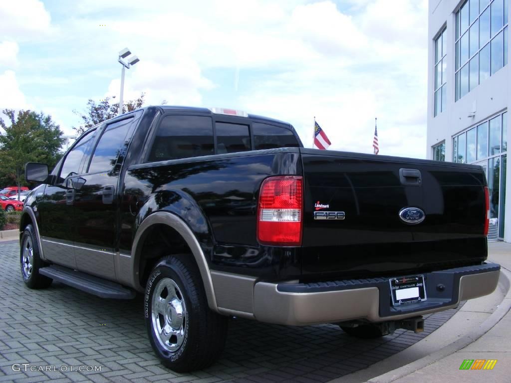 2004 F150 Lariat SuperCrew - Black / Tan photo #3