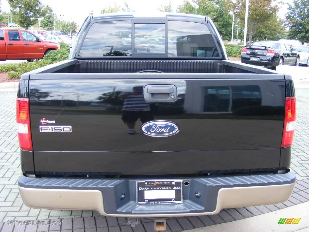 2004 F150 Lariat SuperCrew - Black / Tan photo #4