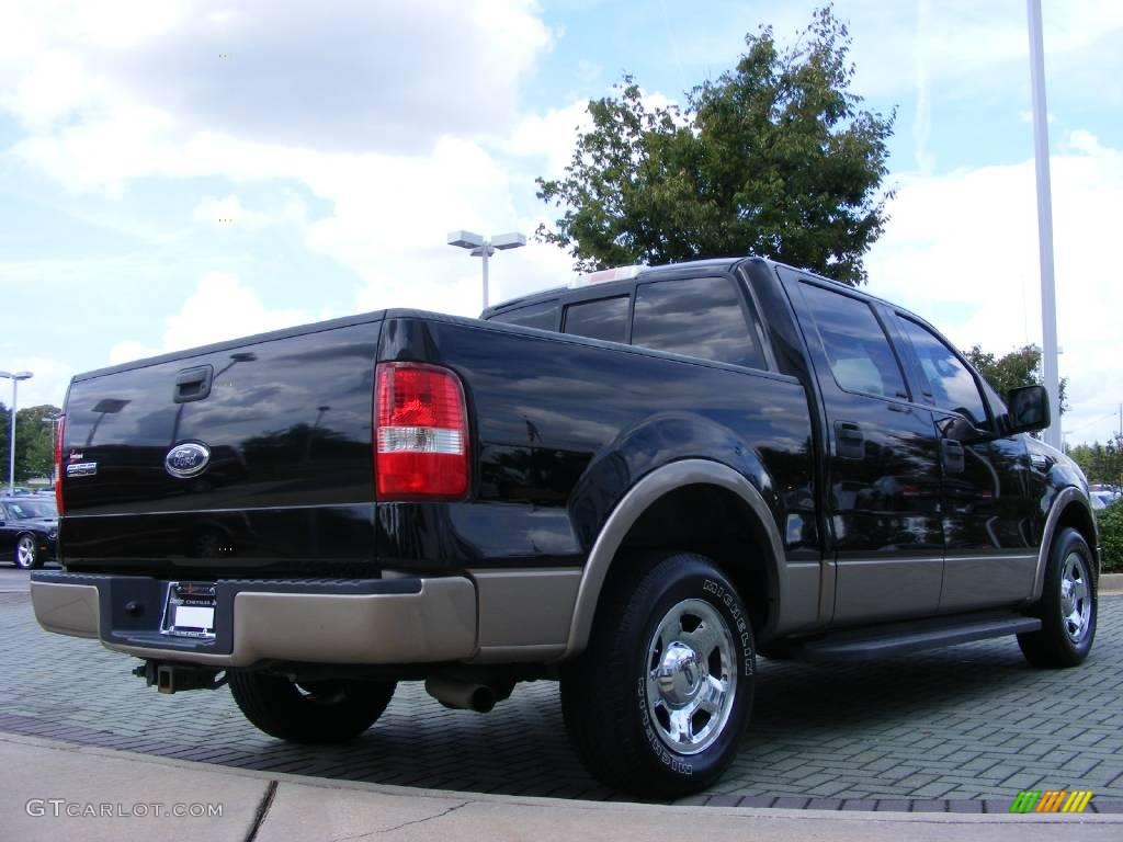 2004 F150 Lariat SuperCrew - Black / Tan photo #5