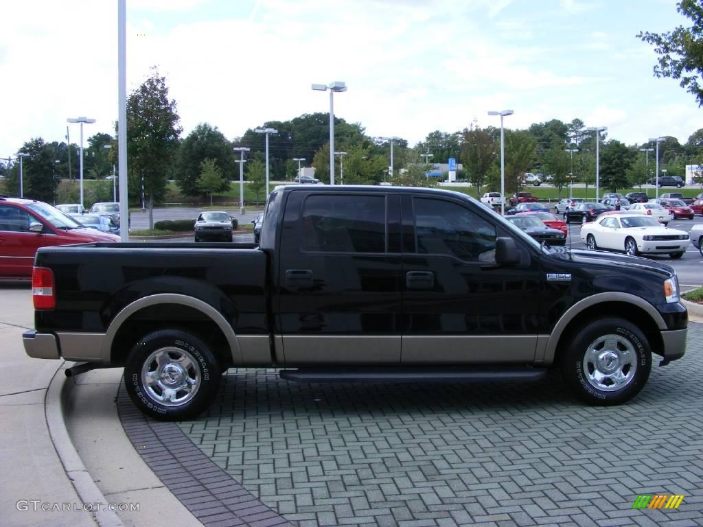 2004 F150 Lariat SuperCrew - Black / Tan photo #6