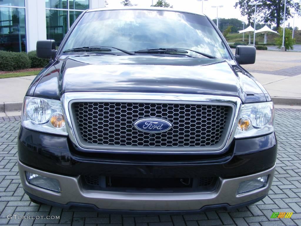 2004 F150 Lariat SuperCrew - Black / Tan photo #8