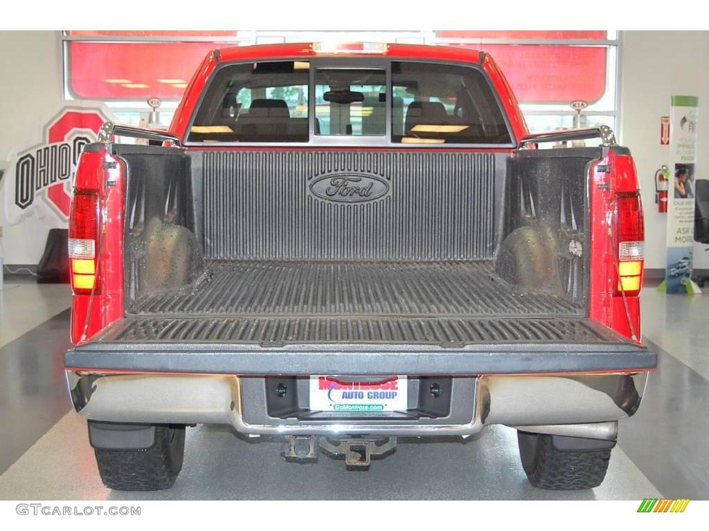 2004 F150 XLT SuperCab - Bright Red / Tan photo #43