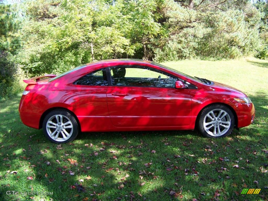2008 Civic Si Coupe - Rallye Red / Black photo #4