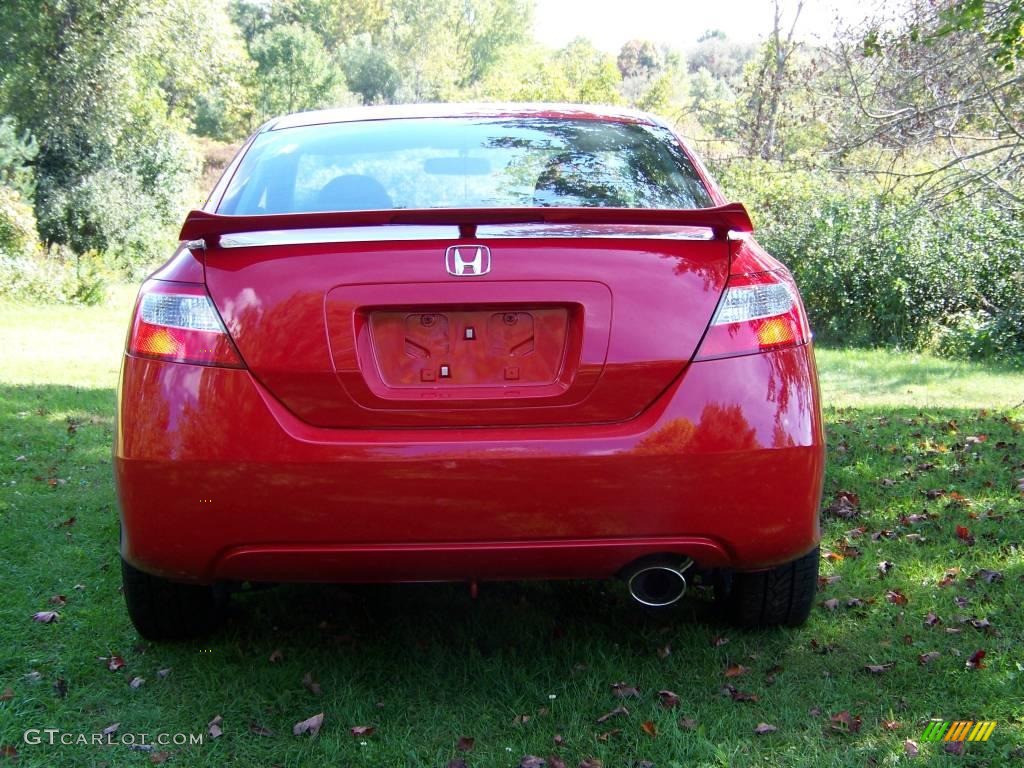 2008 Civic Si Coupe - Rallye Red / Black photo #6