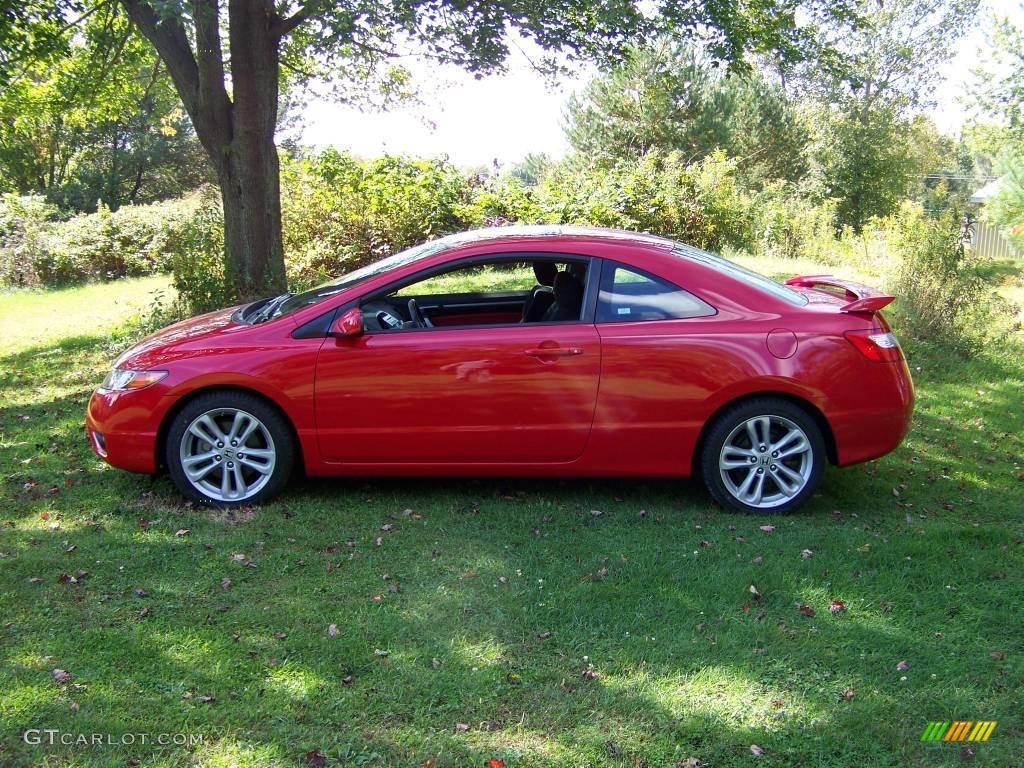 2008 Civic Si Coupe - Rallye Red / Black photo #8