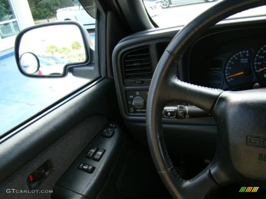 2001 Sierra 1500 SLE Extended Cab - Pewter Metallic / Graphite photo #18