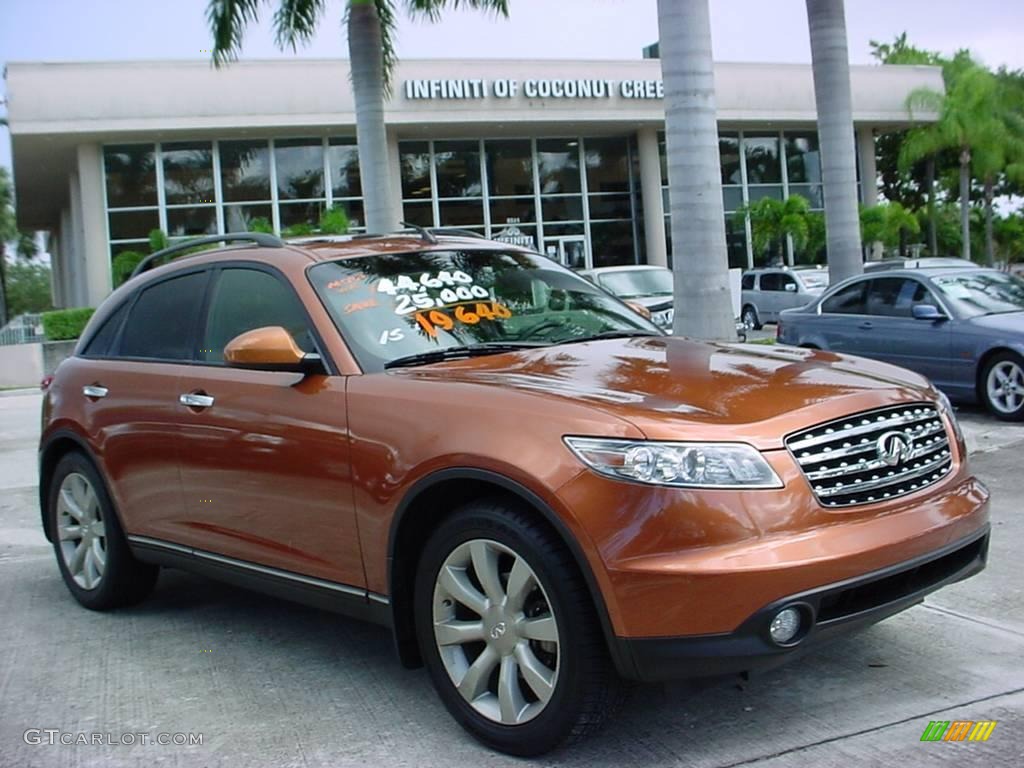 2003 FX 35 - Liquid Copper Metallic / Brick/Black photo #1