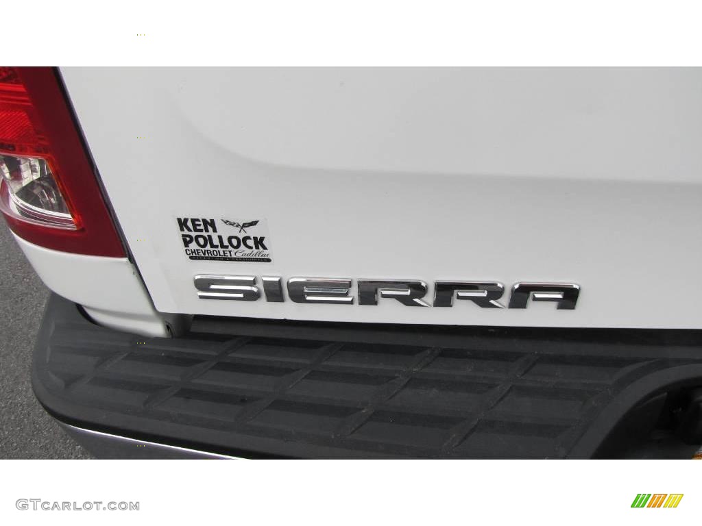 2008 Sierra 1500 Regular Cab - Summit White / Dark Titanium photo #14