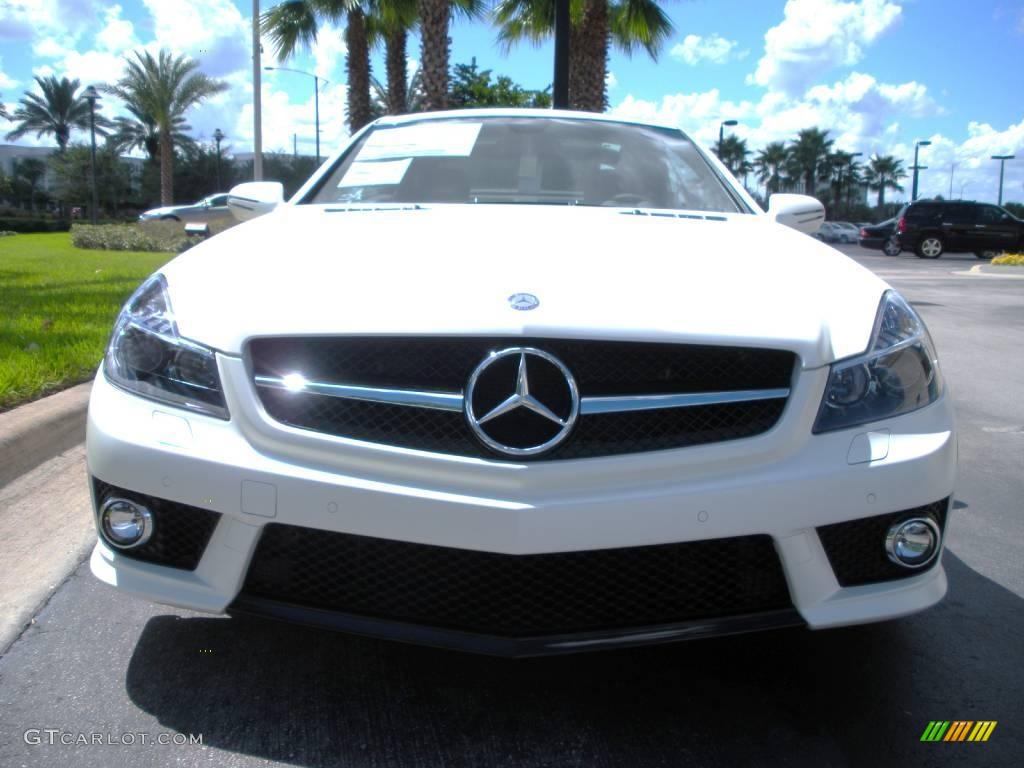 2009 SL 63 AMG Roadster - designo Magno Cashmere Matte White / AMG Tabago Brown photo #3